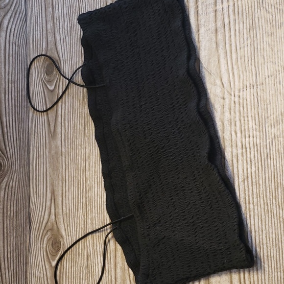 Maeve by anthropologie black new bandeu with spaghetti straps size M - Picture 3 of 5